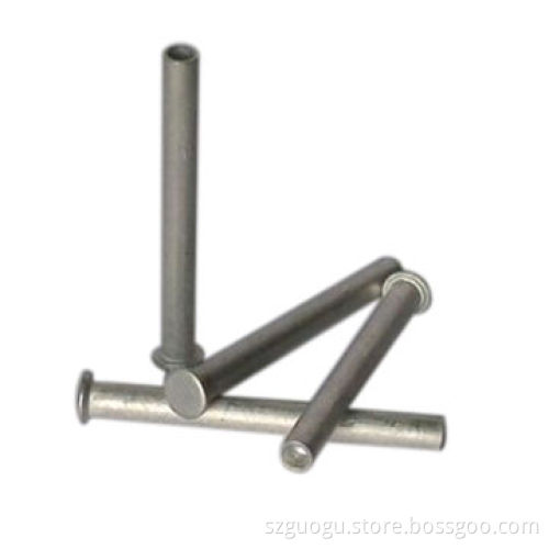 Thin head semi-tubular rivets, DIN 7338, OEM and ODM orders are welcome